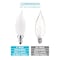 Luxrite CA11 LED Light Bulbs 5W (60W Equivalent) 450LM 2700K Warm White Dimmable E12 Candelabra Base 6-Pack LR21563-6PK - alternate 7